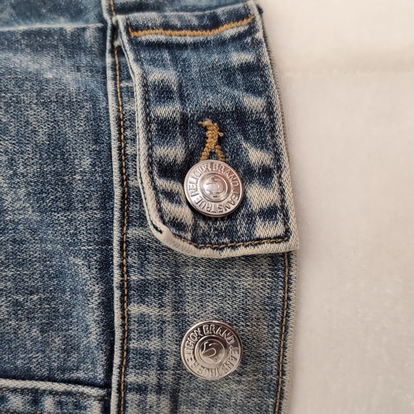 True Religion Blue Jeans Classic Distressed Style Women's Vest,Size XS. - Picture 5 of 10